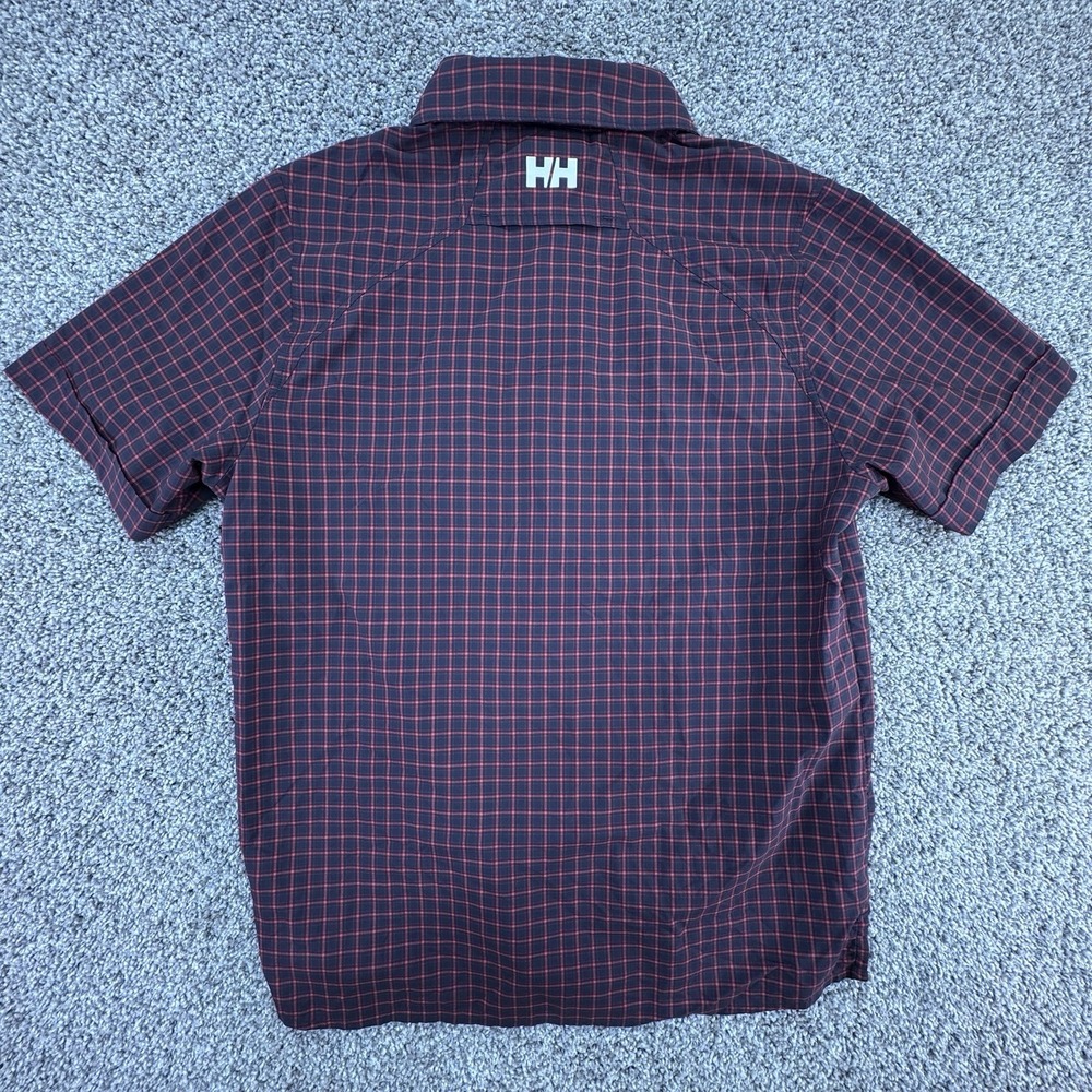 Helly Hansen Shirt Mens Size Small Red Vented Ocean Power Sailing Short Sleeve - Picture 5 of 7